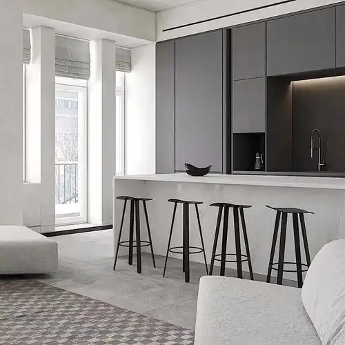 86混搭四房装修效果图,极简风装修案例效果图-齐家网