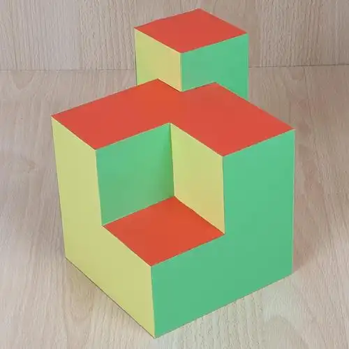 纸制模型立方形状