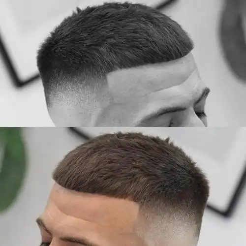 猛男发型圆寸头