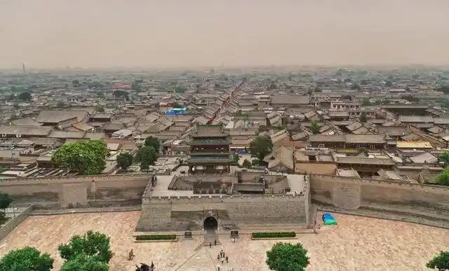 航拍平遥古城千年的唯美