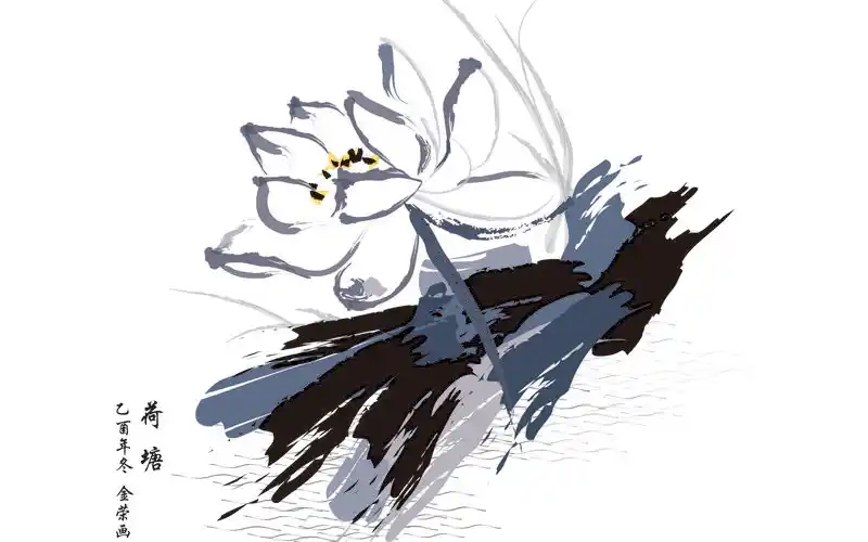 童年的水墨画高清桌面壁纸