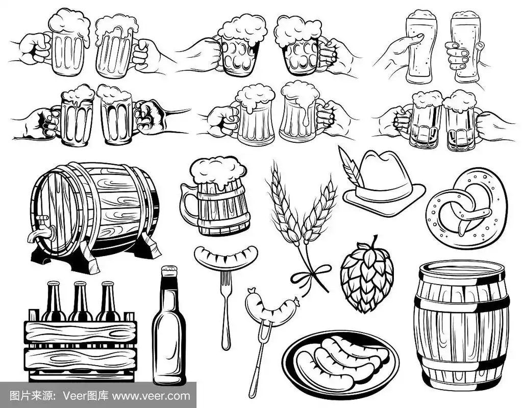 慕尼黑啤酒节集合元素