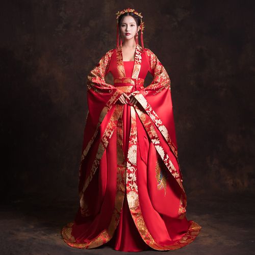 ninading凤冠霞帔中式婚纱2021新款汉服嫁衣红色新娘结婚敬酒礼服