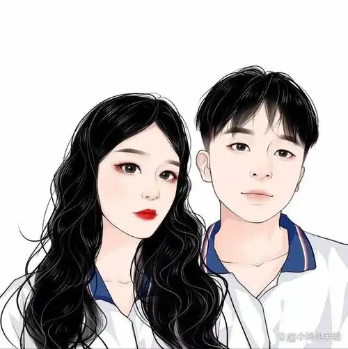 情侣头像真人一人一半头像图片2023最火爆免费