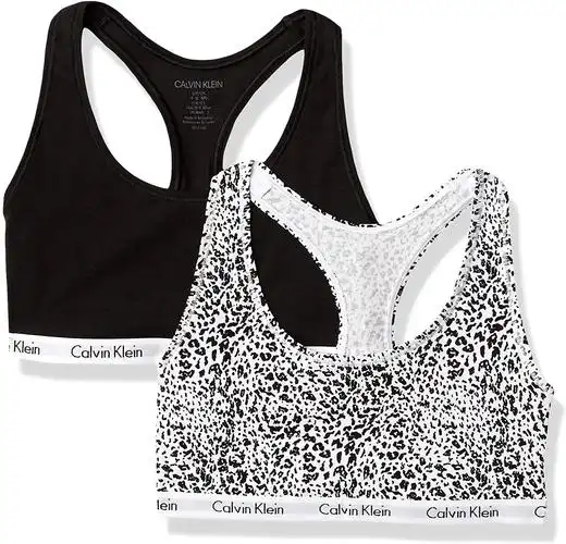 calvin klein 卡尔文·克莱恩 女士旋转标志内衣 tossed ck white, s