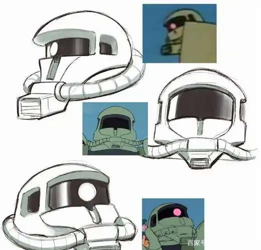 机动战士高达各种崩坏扎古头像插画还原