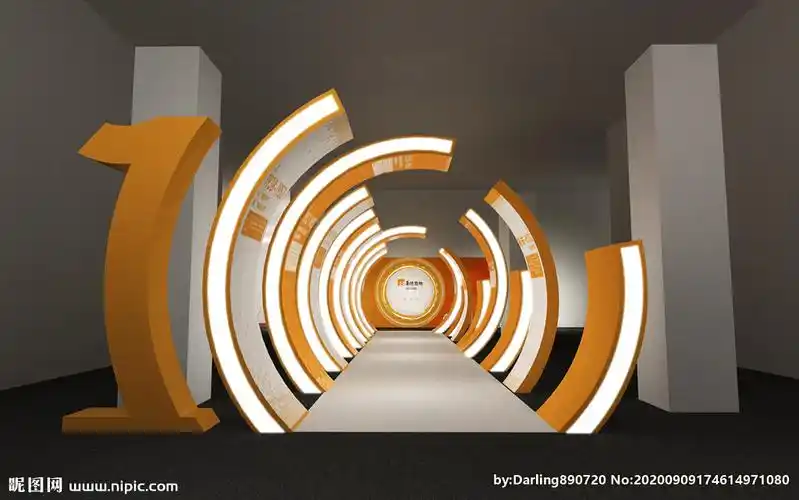 时光隧道签到墙造型设计图片