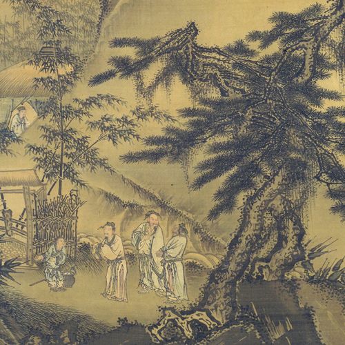 戴进国画真迹三顾茅庐图挂古代三国演义典故字书书画国画