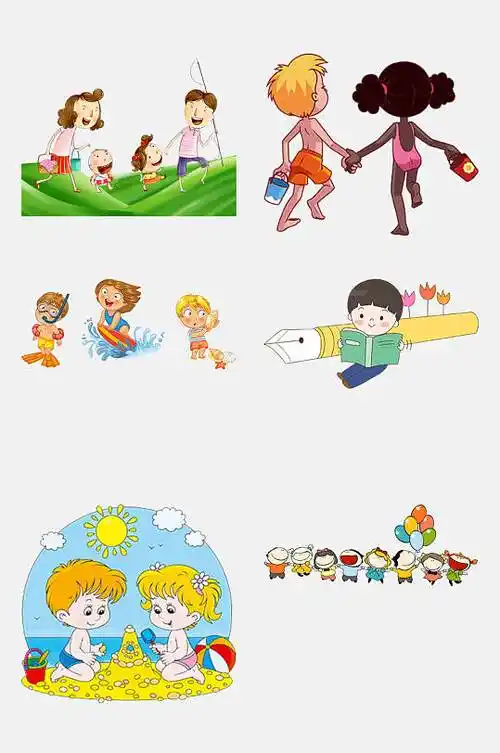 幼儿园小朋友元素-幼儿园小朋友元素图片-幼儿园小朋友元素素材下载
