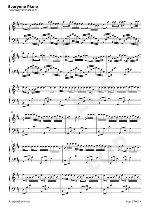 去年夏天-抖音神曲-还有什么等待还有什么悲哀五线谱预览2