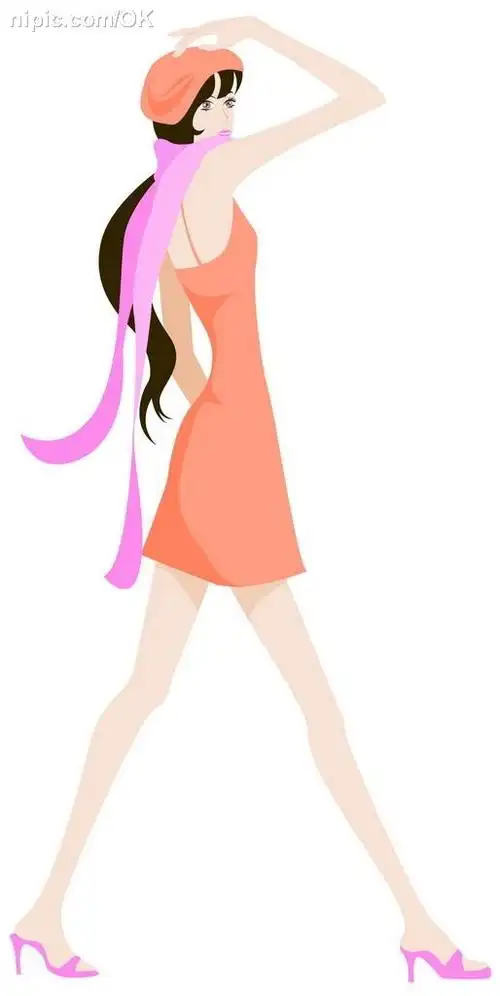 韩国矢量美女设计图__女性妇女_人物图库_设计图库_昵图网nipic.com