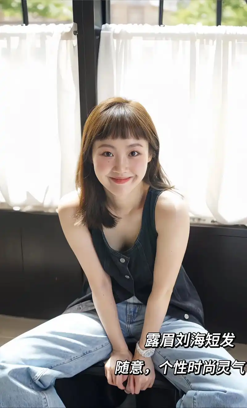 减龄又显脸小的发型.