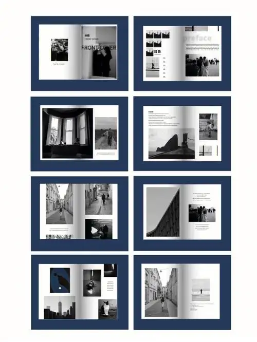 黑白灰画册设计简约设计版式设计排版