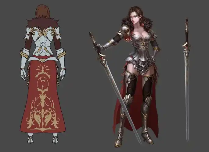 欧美q版角色设计,用于3d模型