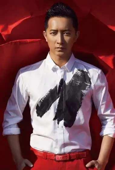 韩庚红色造型写真彰显男人野性魅力46