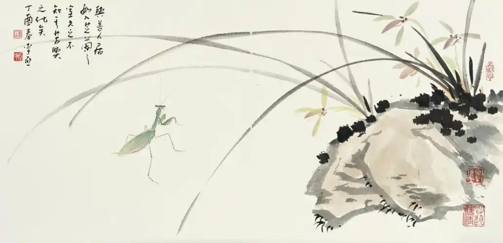 雕虫小技——李亚工笔草虫册