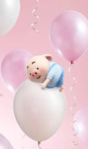 猪小屁手机壁纸 世间惟你与美味不可辜负