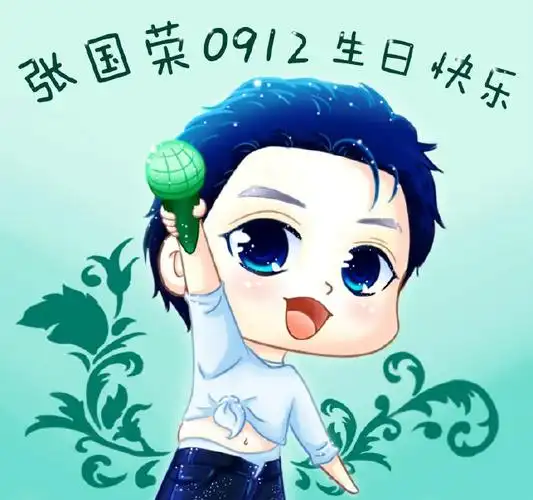 张国荣六十岁生日快乐##张国荣0912生日快乐#拉跨哥哥q版表情动图