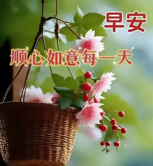 早安美图只要心里阳光明媚走到哪都是春暖花开早上好