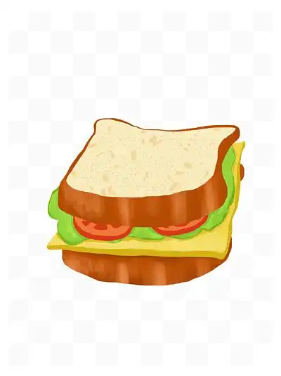 海报免抠元素967西餐美食三明治插画632卡通三明治精美插画31611三角