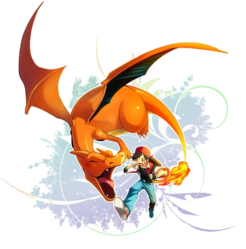 宠物小精灵口袋妖怪神奇宝贝小赤red喷火龙