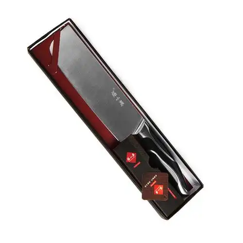 张小泉黑旋风切片刀170mm一体化手柄方头小切刀dc0164