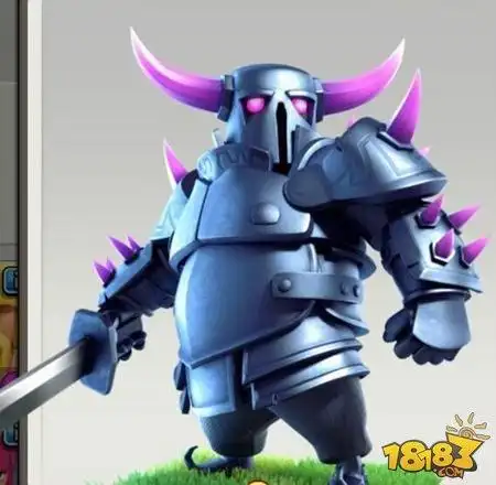 部落冲突成吨重的皮卡超人国外coc玩家创作皮卡霸气原画