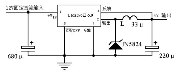 12v转5v降压电路图,dc-dc主要是可靠性帮忙分析一下.