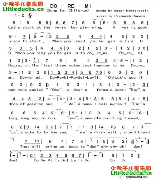 简单英文儿歌歌词