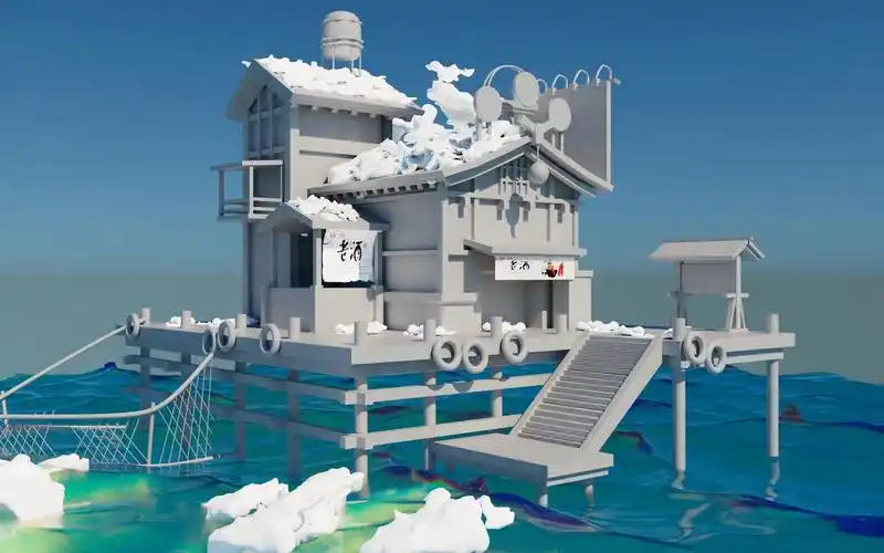 【maya场景建模】基础原画场景分析,简单房子建模教程