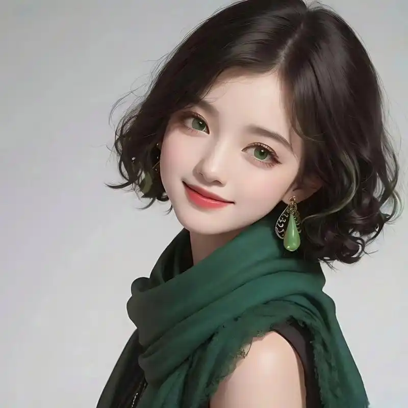 金秋图文动态创作节# #动漫头像和壁纸# 优雅气质短发女生专属头像