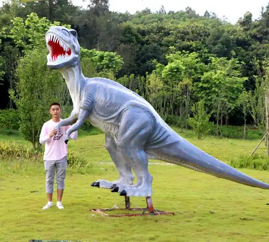 lism 大型动物装饰仿真玻璃钢恐龙摆件房地产公园商场游乐场景观雕塑
