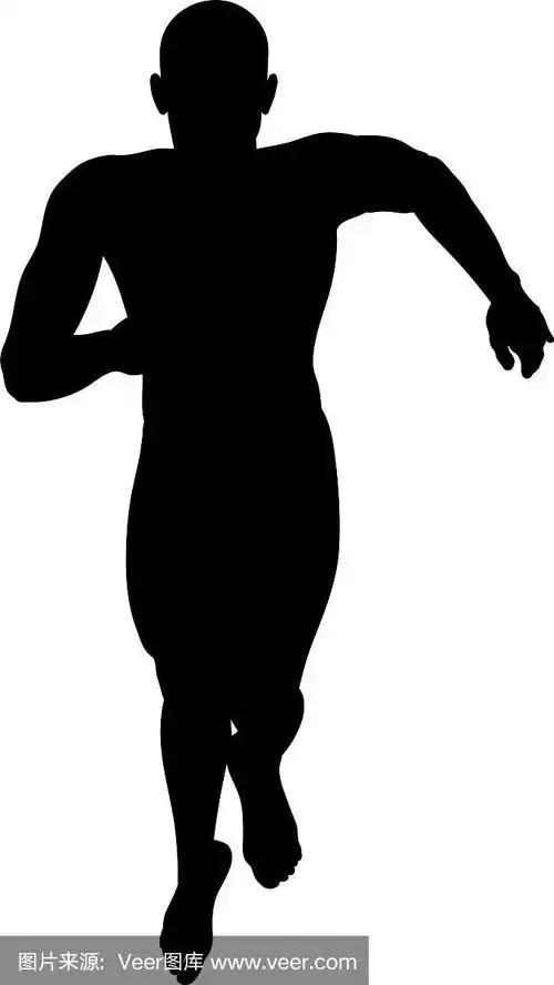 站立姿势男人剪影