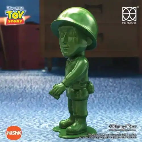 herocross hms系列《玩具总动员》绿色小兵 6 吋搪胶人偶