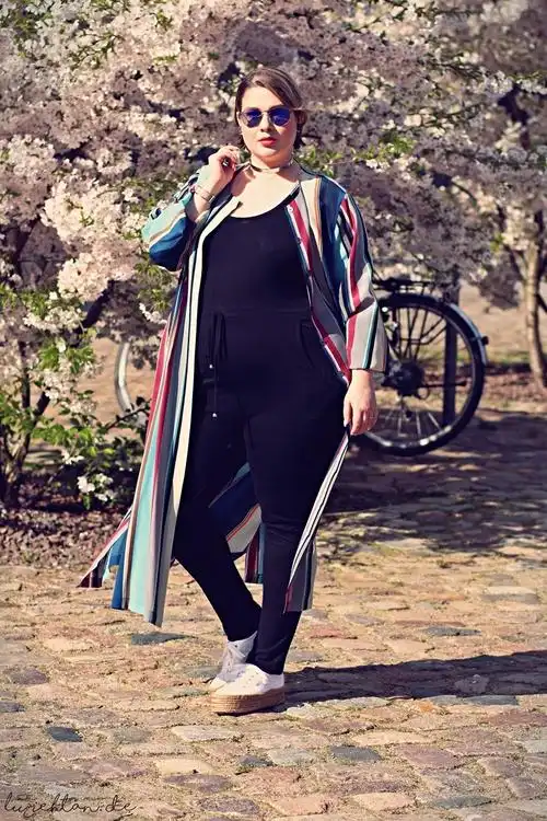 140斤以上胖女孩的搭配 这样穿 让你瞬间瘦5斤