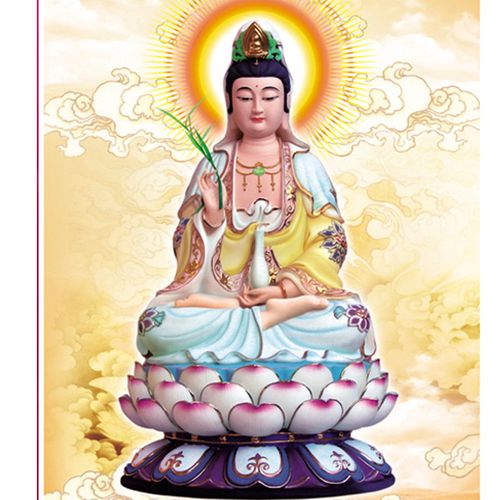 观音菩萨保平安已开光南无阿弥陀佛三维立体画观音画像结缘