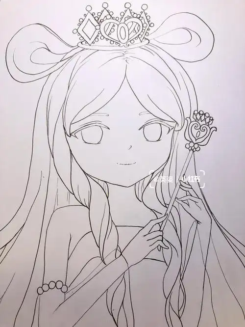 马克笔手绘叶罗丽