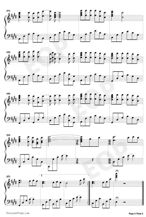 单身情歌钢琴谱__林志炫