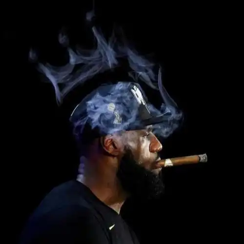 湖人两大巨头更换头像!威少身穿湖人球衣怒吼,詹皇抽胜利雪茄!