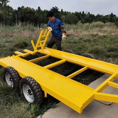 悍博牵引平板车低速平板拖挂车小型牵引平板车