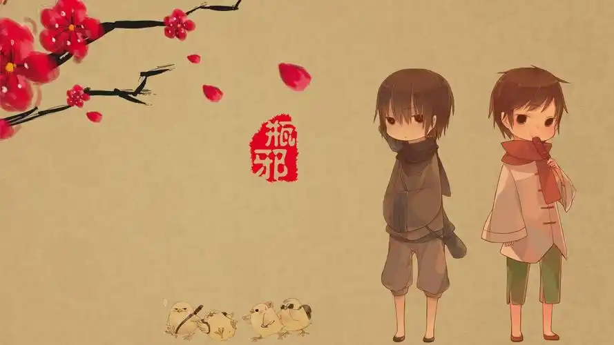 张起灵在左边,吴邪在右边,中间是瓶邪两字的图高清!我只有模糊