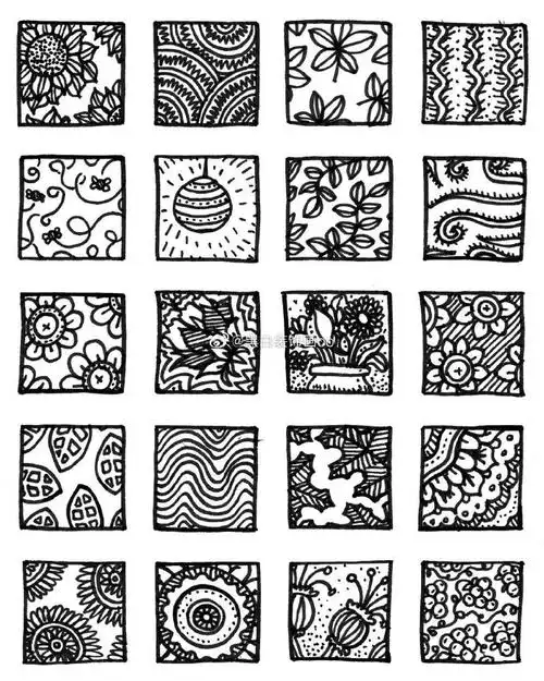 儿童线描画##创意儿童画##线描##黑白装饰画##儿童创意美术##少儿