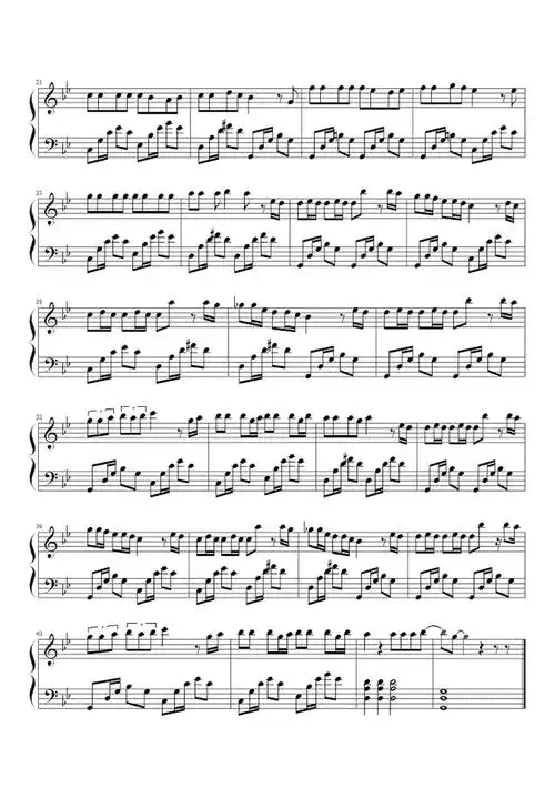 不想长大钢琴谱 s.h.e-我不想我不想不想长大2