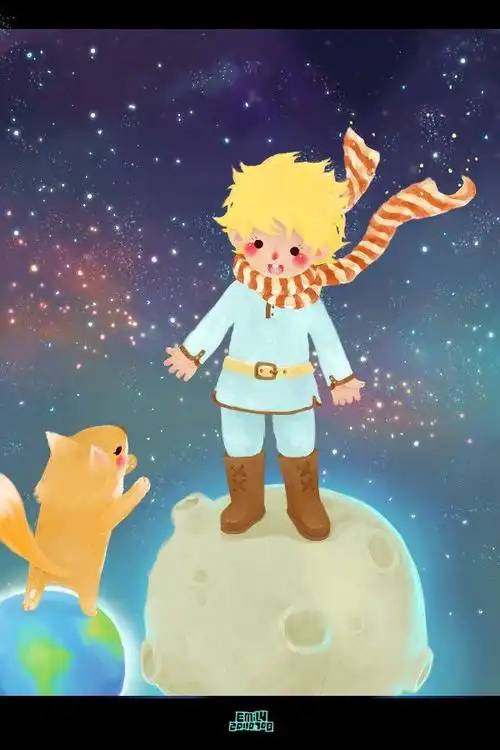 小王子-rabbitkoala__涂鸦王国插画