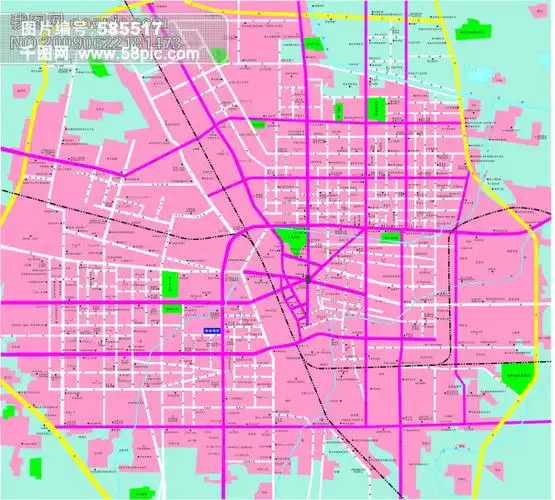 郑州市交通-矢量地图