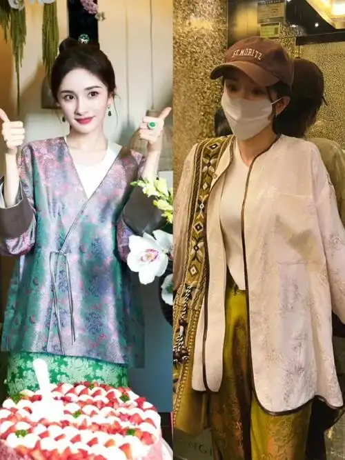 杨幂最近真的很爱新中式