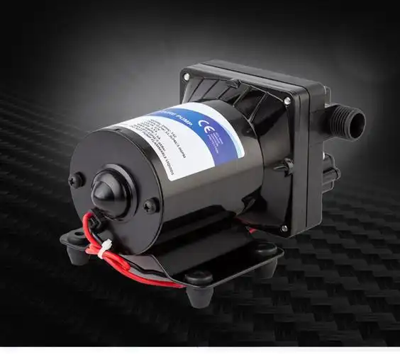 42款短款静音房车水泵12v24v直流电动增压游艇高压隔膜清水抽水泵