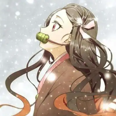 苏柒鬼灭之刃可爱同系少女动漫头像祢豆子