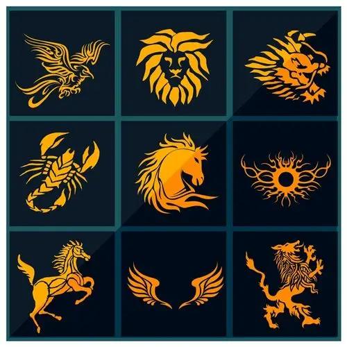 霸气动物纹身图案