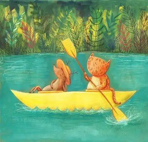 温暖着心灵的插画!